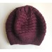 Ladies Double Ply Thick Cable Knit Crochet Beret Tam Ski Beanie Slouchy Warm Hat  eb-69697883